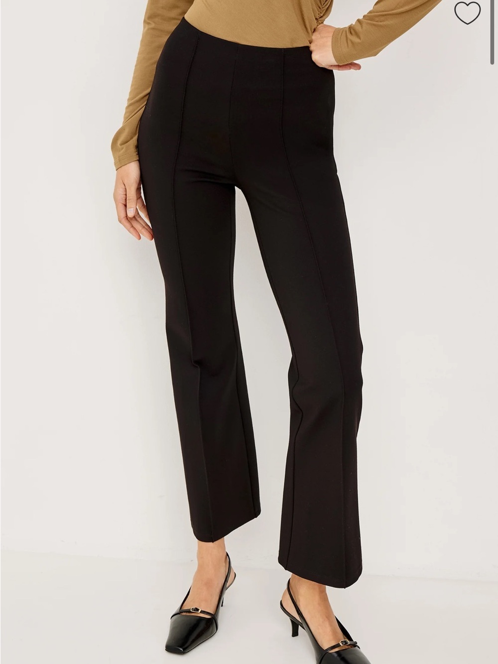 NEW Rails Auray Pant Classic Black Stretch Ponte Kick-Flare Pants